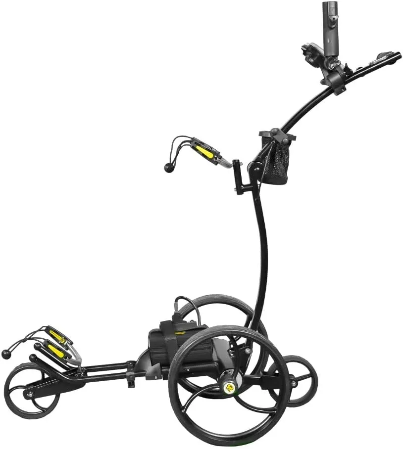BATCADDY X8R Battery Powered Golf Push Cart with Remote, Dual Motor, 9-Speeds and Reverse, Cruise Control, Anti-Tip Wheels, and Downhill Control