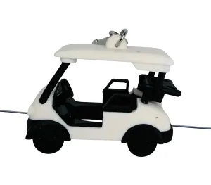 Bath and Body Works White with Black Trim Golf Cart Tee and Pocketbac Hand Sanitzer Holder