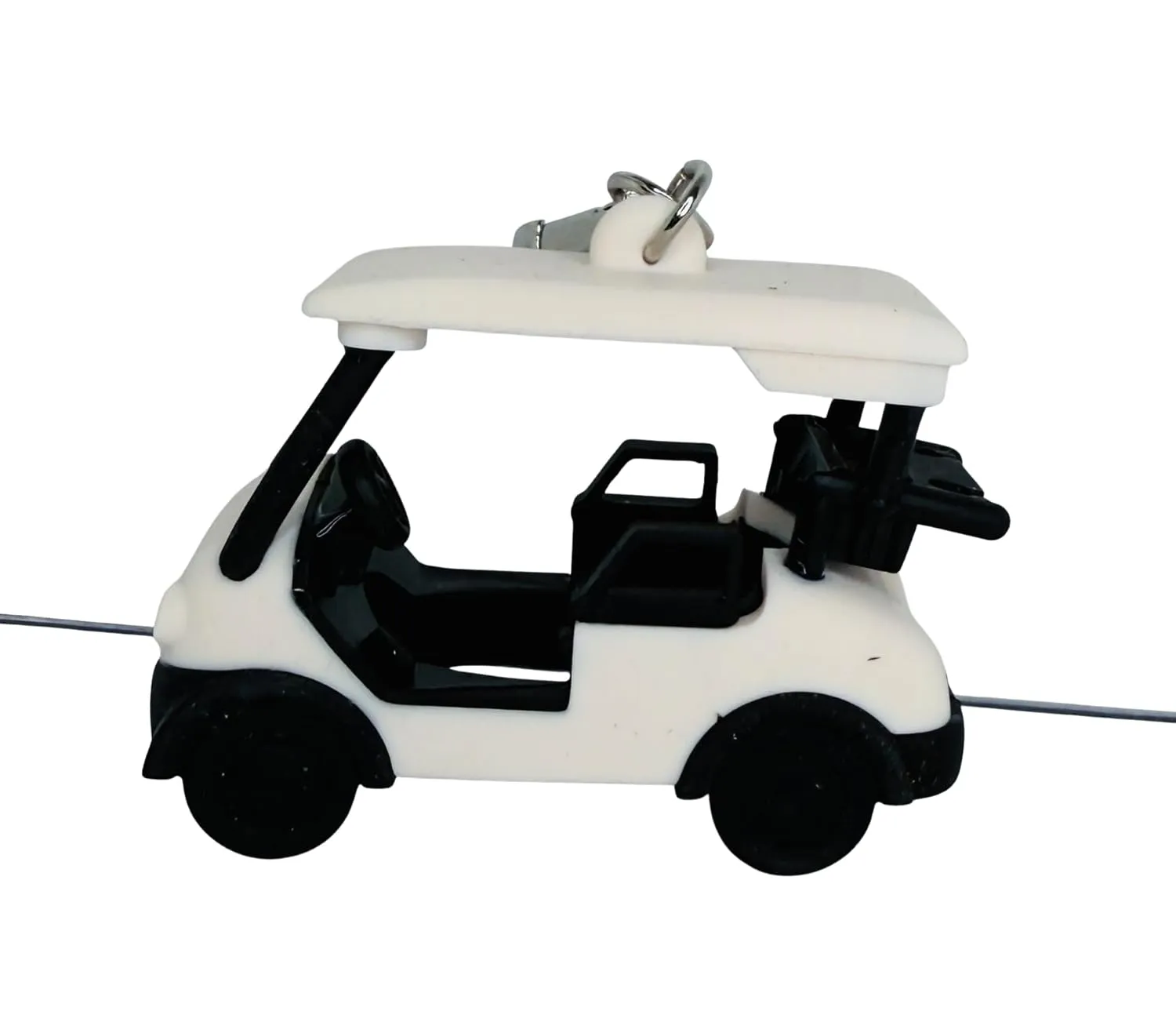 Bath and Body Works White with Black Trim Golf Cart Tee and Pocketbac Hand Sanitzer Holder