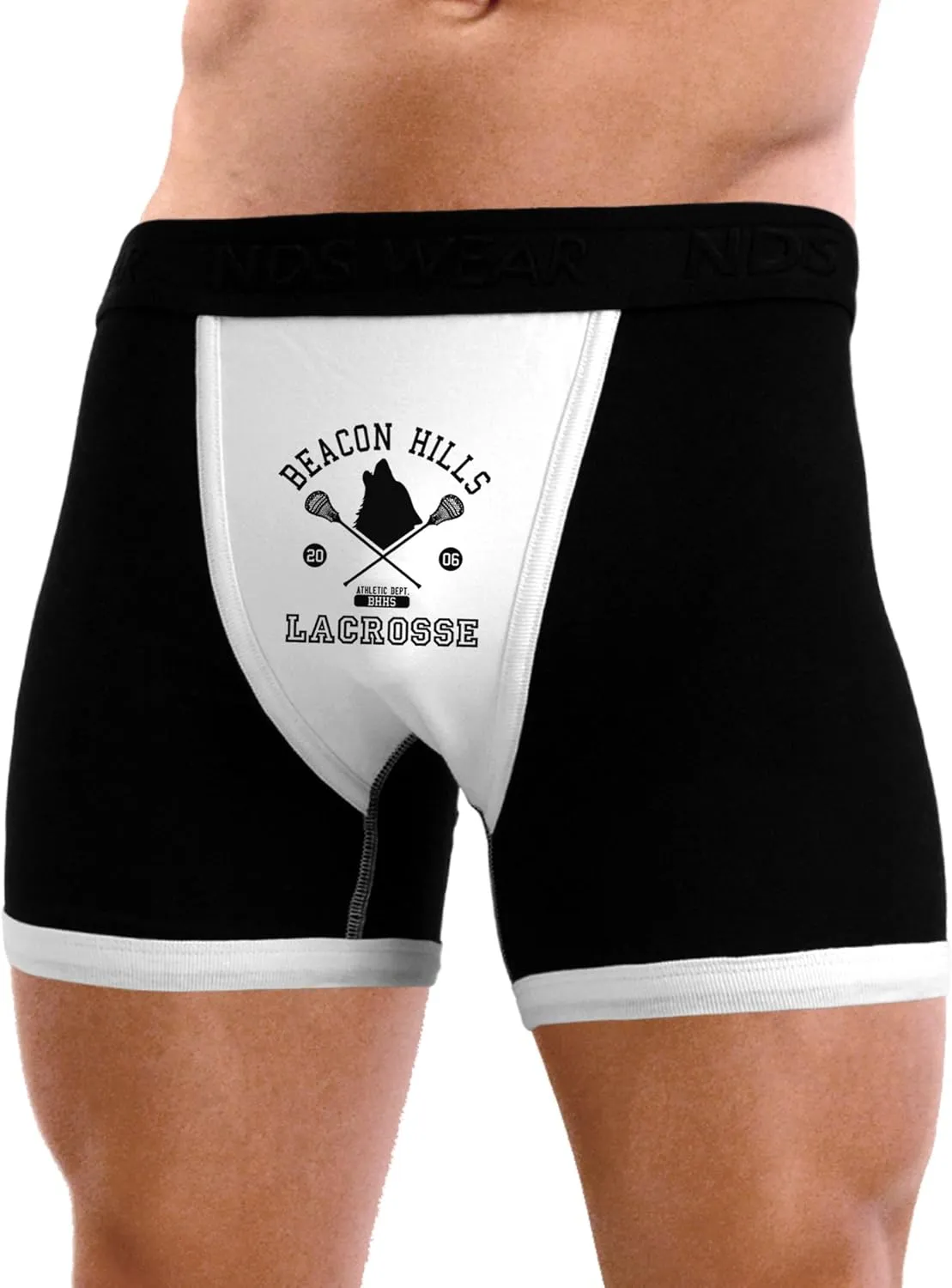 Beacon Hills Lacrosse Wolf Mens Boxer Brief Underwear