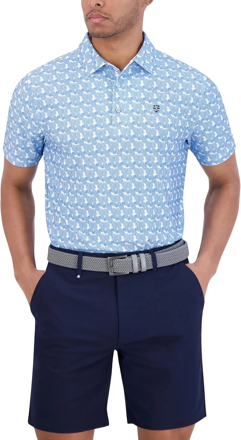 Ben Sherman Men's Performance Golf Polo– Stretch, Extra Soft Fabric, Moisture-Wicking, Odor Resistant