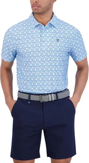 Ben Sherman Men's Performance Golf Polo– Stretch, Extra Soft Fabric, Moisture-Wicking, Odor Resistant
