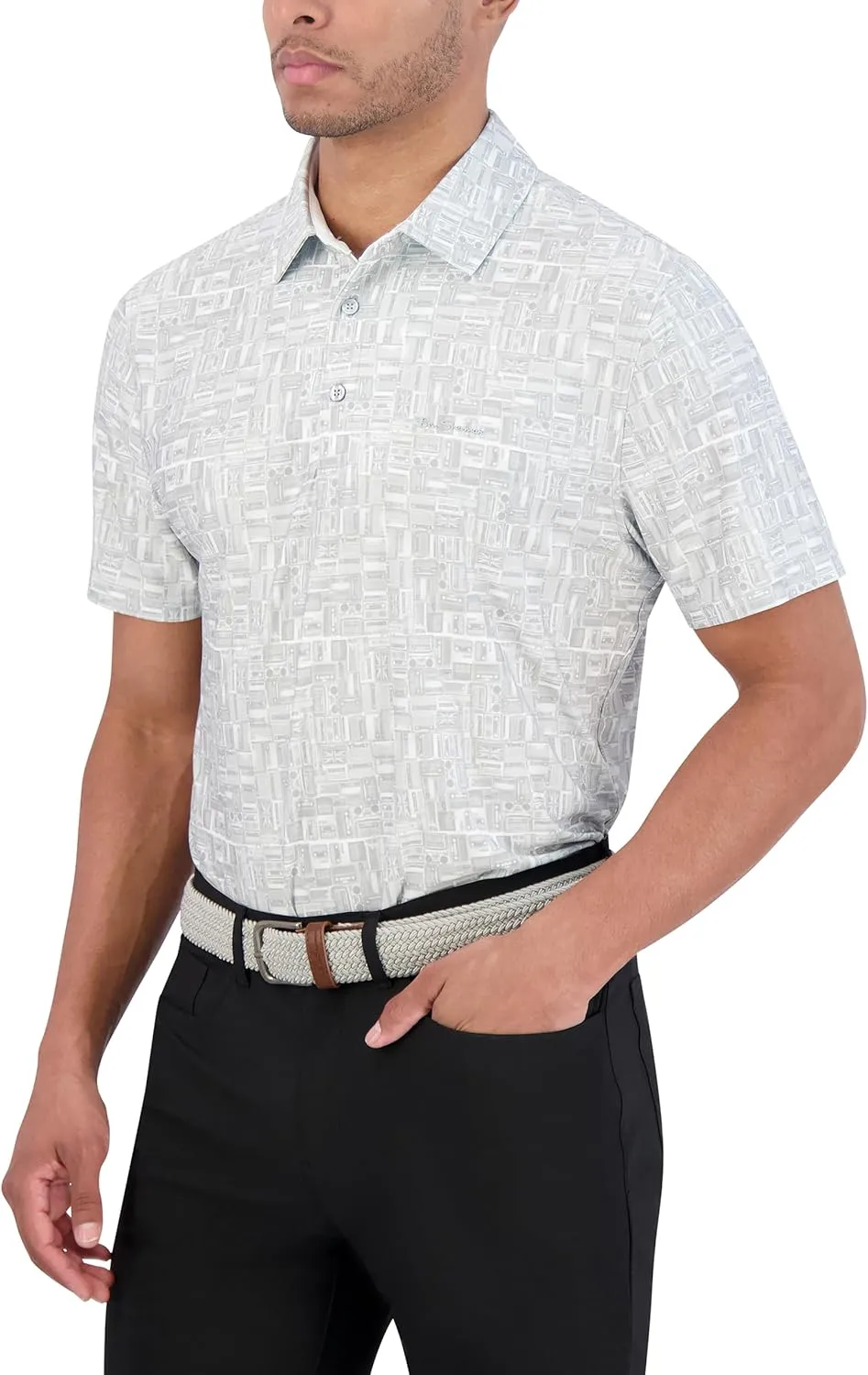 Ben Sherman Men's Performance Golf Polo– Stretch, Extra Soft Fabric, Moisture-Wicking, Odor Resistant