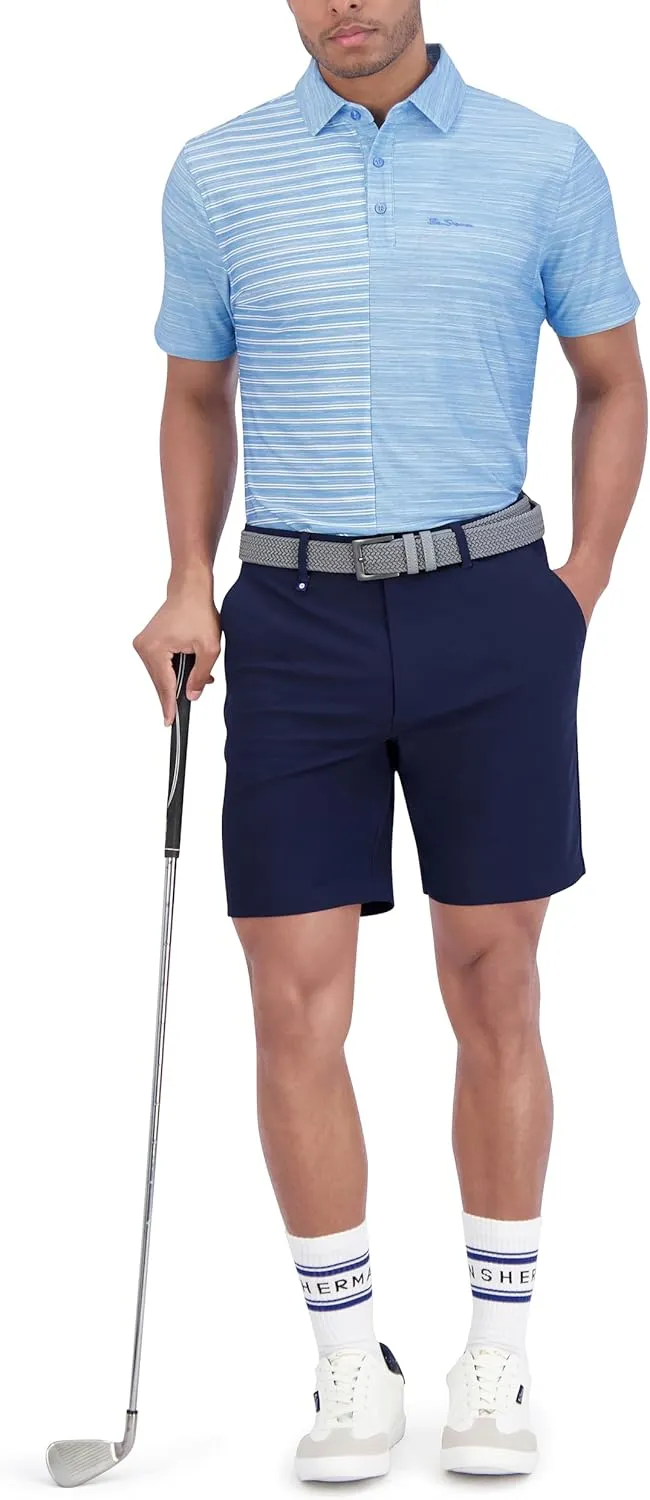 Ben Sherman Men's Performance Luxury Golf Polo Shirt