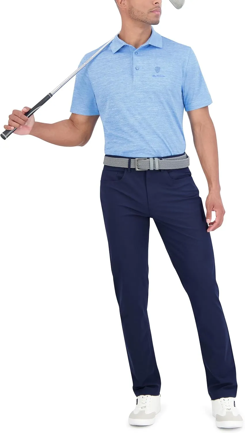 Ben Sherman Men's Short Sleeve Yarn Dye Heather Polo Top