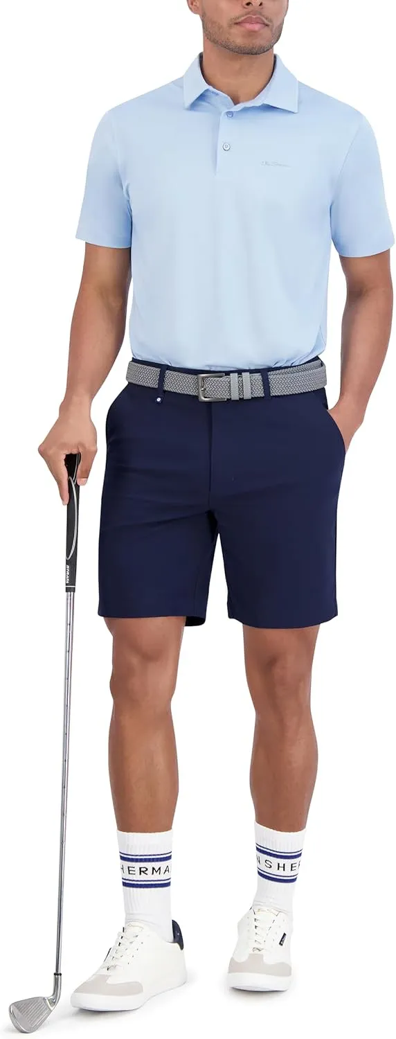 Ben Sherman Men's Sport Fit Classic Short Sleeve Shirt-Casual Polo