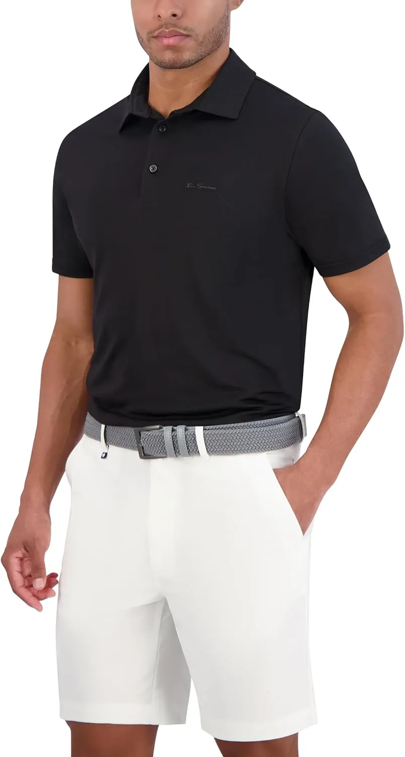 Ben Sherman Men's Sport Fit Classic Short Sleeve Shirt-Casual Polo