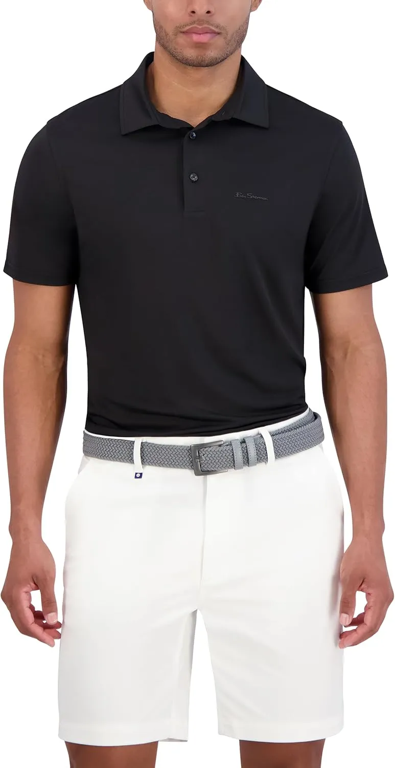 Ben Sherman Men's Sport Fit Classic Short Sleeve Shirt-Casual Polo