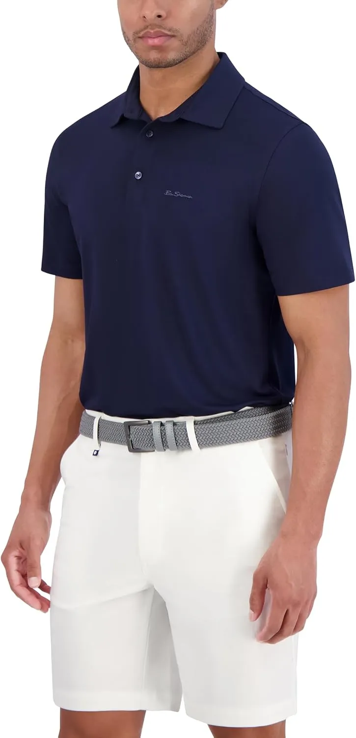 Ben Sherman Men's Sport Fit Classic Short Sleeve Shirt-Casual Polo