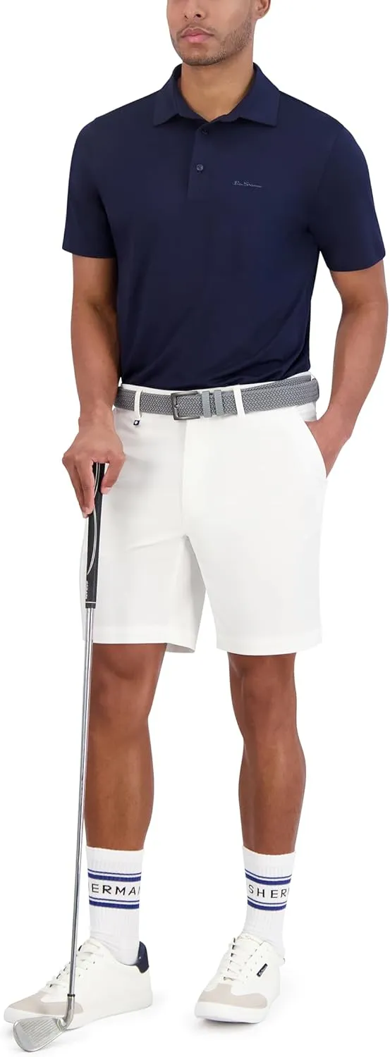 Ben Sherman Men's Sport Fit Classic Short Sleeve Shirt-Casual Polo