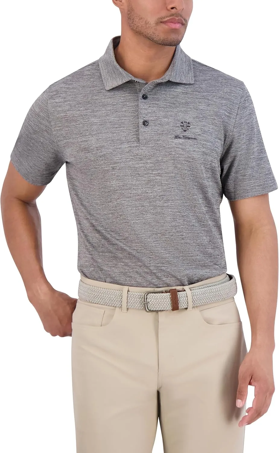 Ben Sherman Men's Sport Fit Classic Short Sleeve Shirt-Casual Polo