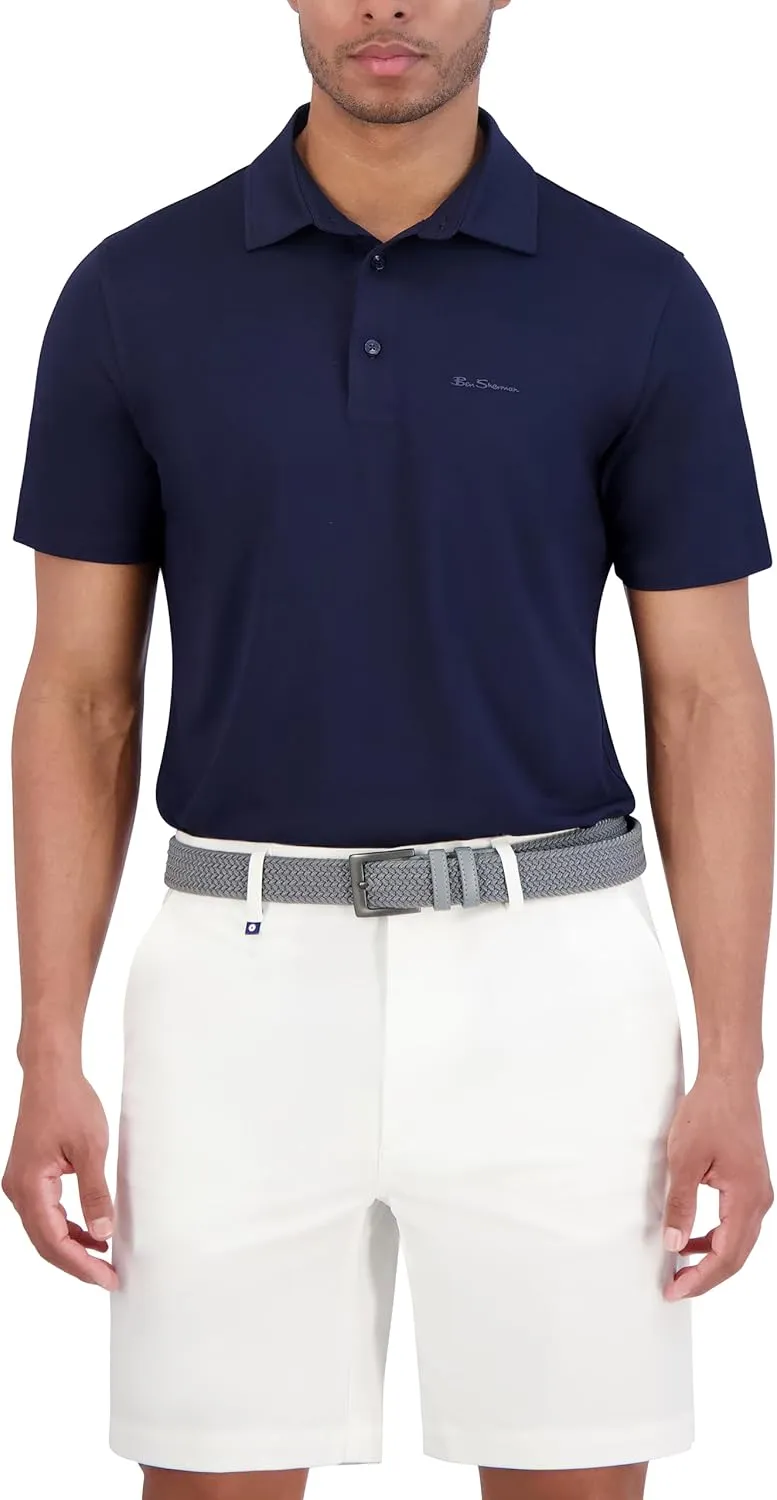 Ben Sherman Men's Sport Fit Classic Short Sleeve Shirt-Casual Polo