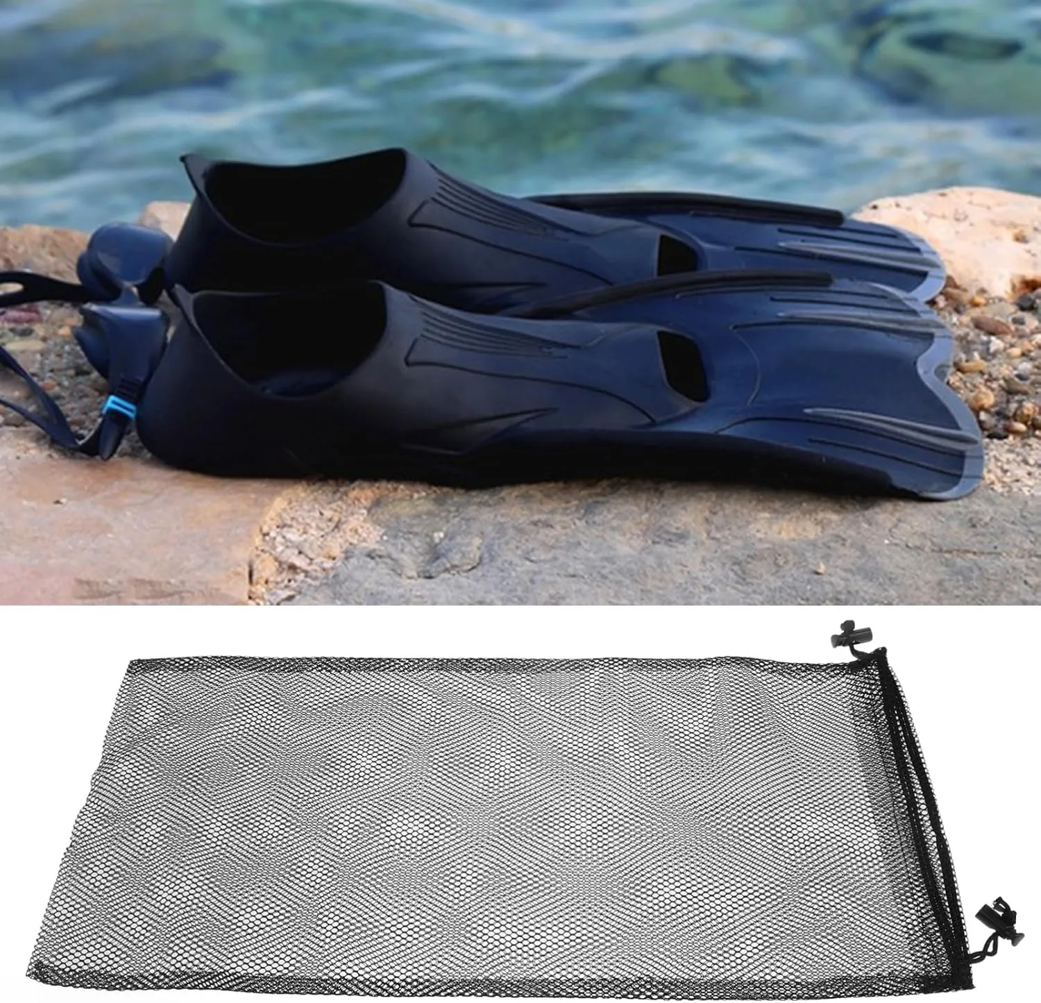 BESPORTBLE Snorkeling Gear Bag Mesh Draw Bag Swim Bag Mesh Gear Bag Snorkel Gear Bag Mesh Bags Mesh Bag for