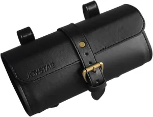 Bicycle Bags Handlebar Under Seat Retro Classical Mountain MTB Road Bike Leather Bag for Cell Phone Saddle Tail Rear Pouch Seat Storage Objects Box Cycling Case Carry Accessories (black, small)
