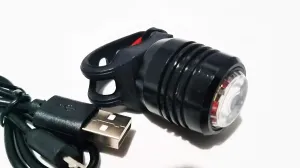 Bicycle Front Light USB Rechargeable Bright LED Bike Handlebar or Helmet Light