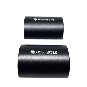 Bicycle MTB Bar Shim 31.8mm To New 35mm Handlebar Clamp Stem Adapter Conversion Kit