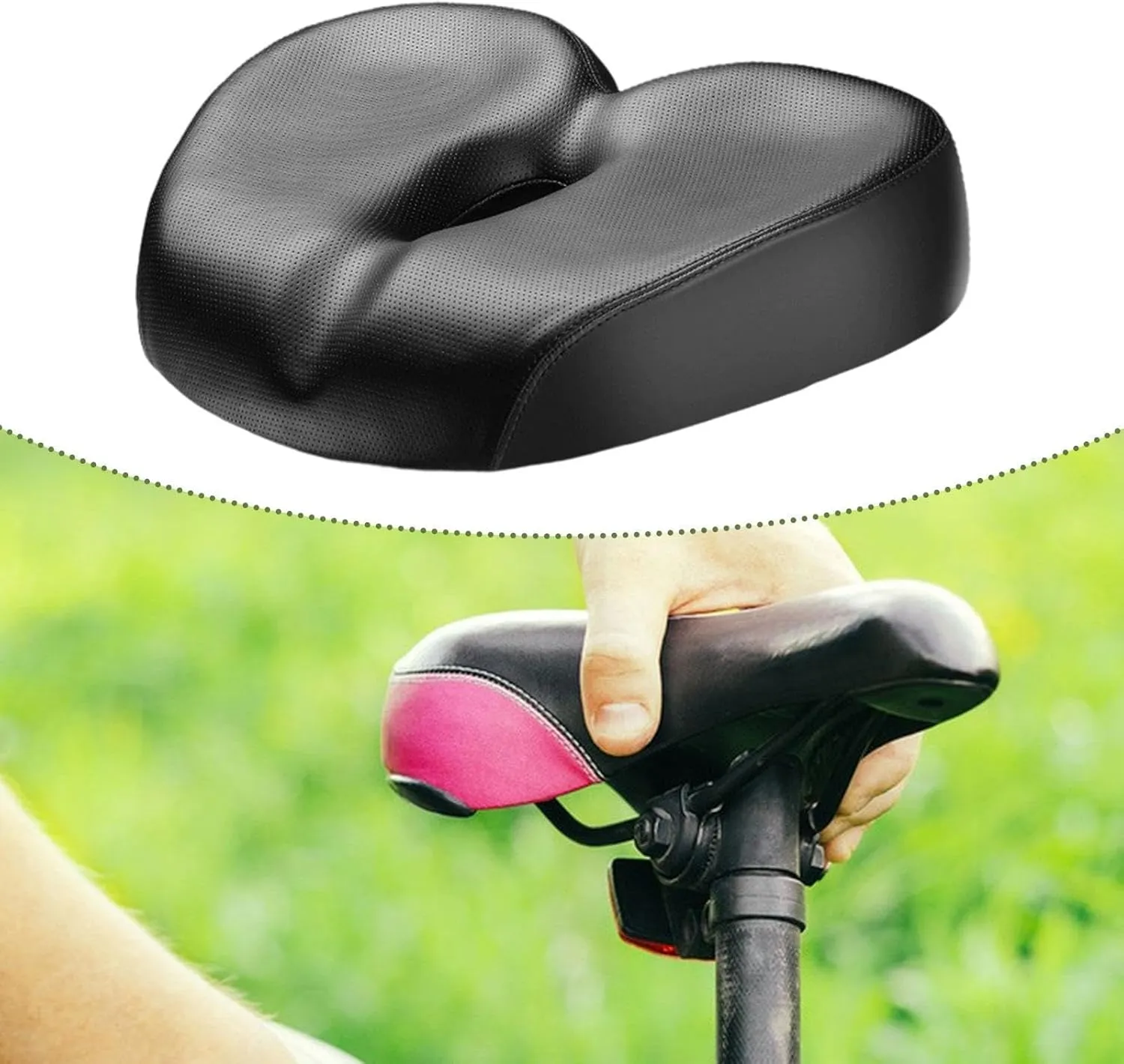 Bicycle Saddle Replacement Sleek Shock Absorbing Mountain Cycling Accessory 21 Cmx27 Cmx6 cm Soft Cushion Pad Bike Seat