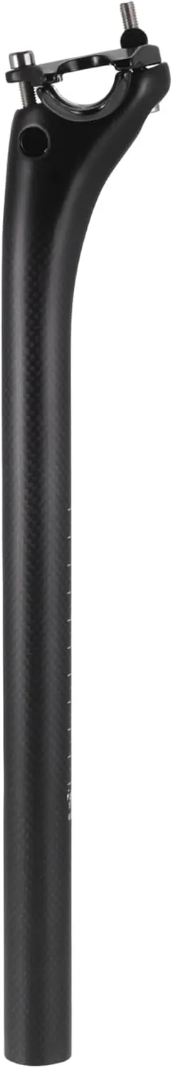 Bicycle Seat Post / Outer Bike Seatpost Bicycle Seat Tube for Bicycle / Durable Carbon Fiber 25.4 x 350 mm / 1 Pcs