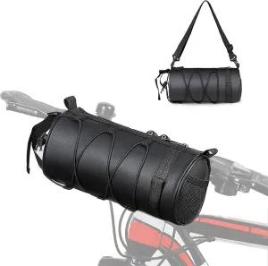 Bike Handlebar Bag Bicycle Frame Bag with Shoulder Strap, Waterproof Bike Front Bag Cycling Tools Storage Bag for MTB Road Bike