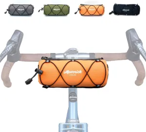 Bike Handlebar Bag with Shoulder Strap Bicycle Front Bag for Mountain Road Bike Cycling Pouch (Orange)