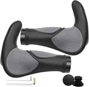 Bike Handlebar Grips, Soft Gel Inserts Shock Resistance Ergonomics Comfort Design,for MTB Bicycle Mountain Bike Grip