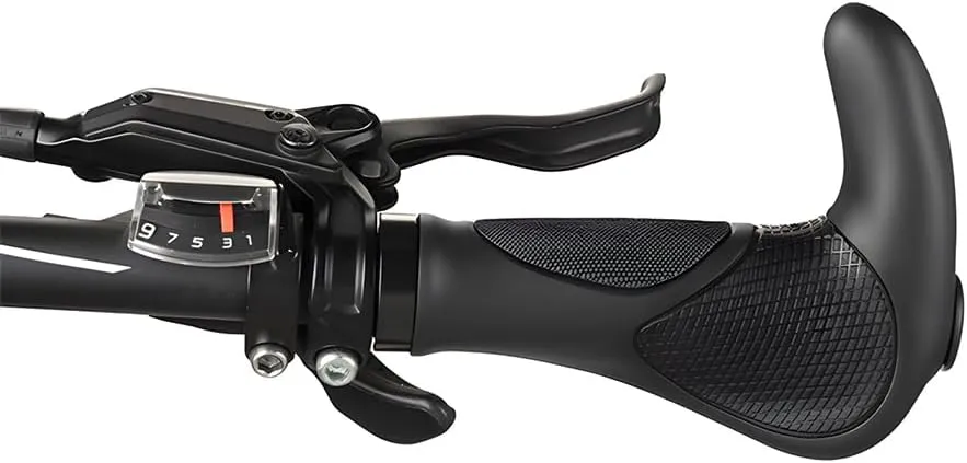 Bike Handlebar Grips, Soft Gel Inserts Shock Resistance Ergonomics Comfort Design,for MTB Bicycle Mountain Bike Grip