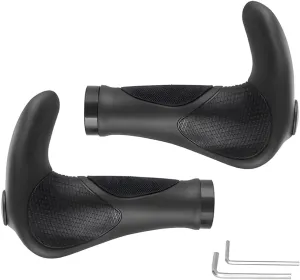 Bike Handlebar Grips, Soft Gel Inserts Shock Resistance Ergonomics Comfort Design,for MTB Bicycle Mountain Bike Grip