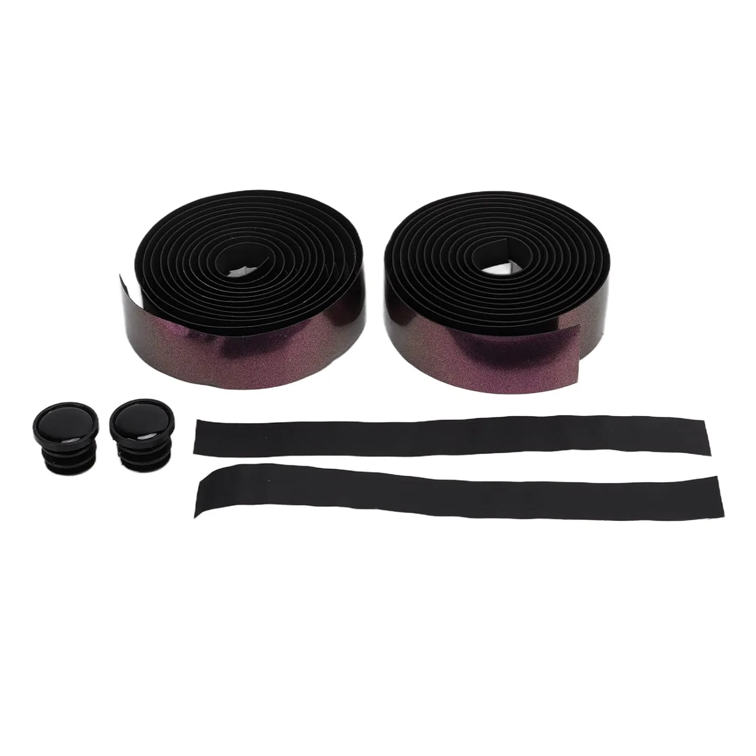 Bike Handlebar Tape Shock Absorbing Non Slip Gradient Color Cycling Bar Wrap Adhesive Design Comfortable Durable for Road Cycling PU EVA Material 2150x30mm 2 Rolls