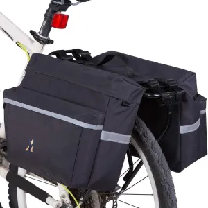 Bike Pannier Bag - 30L Bicycle Bag with Reflective Trim, Water-Resistant Bike Rear Seat Saddle Bags