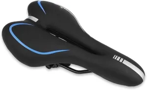 Bike Seat Reflective Shock Absorbing Hollow Bicycle Saddle Fabric Soft MTB Cycling Road Mountain Bike Seat Bicycle Accessories Bicycle