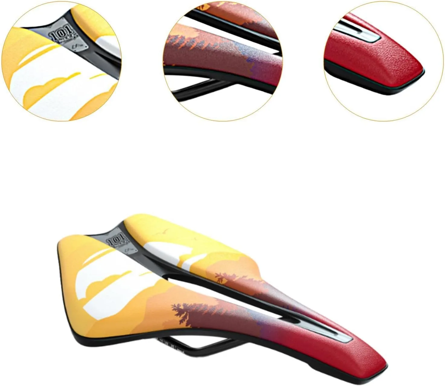 Bike Seat Replacement Breathable Comfortable Shock Absorbing Bicycle Seat Bike Saddle for Mountain Bike Riding