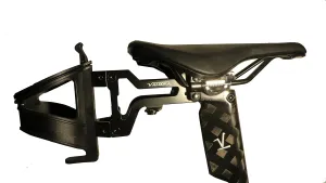 Bike Seat Water Bottle Holder | Includes One Bottle Cage | Road and Triathlon Specific Aero Design | Attach Bottle Cages (One Included) and Two CO2 Cartridges (NOT Included)