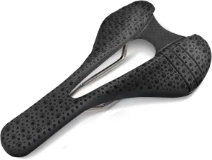 Bike Seat with Ergonomic Imitation 3D Printed Design，Comfortable Bicycle Saddle for Road & Mountain Bikes, Shock Absorption, Ventilation & Fast Cooling