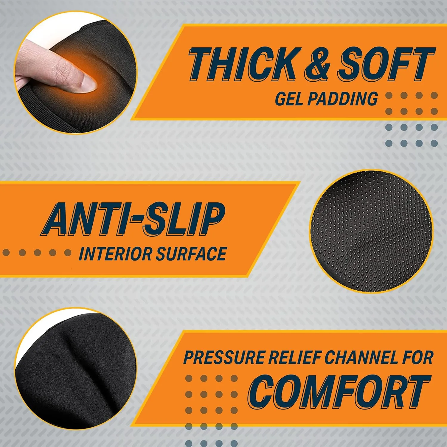 Bikeroo Comfort Bike Seat Cushion - Padded Gel Cover for Exercise, Mountain & Road Bikes, Universal Fit for Peloton & Stationary Bikes