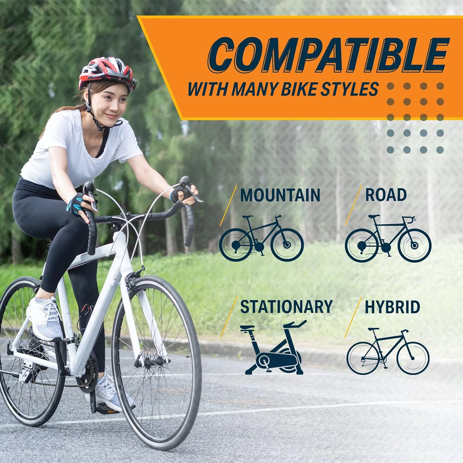 Bikeroo Extra Wide Replacement Saddle - Fits Indoor & Outdoor Bicycles - Steel Spring & Elastomer Suspension - Center Cutout - Memory Foam