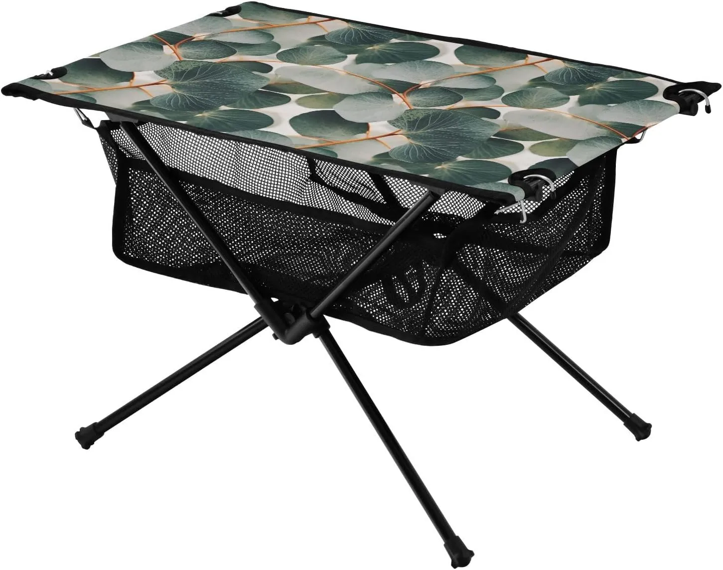 Bolaz Outdoor Folding Portable Picnic Camping Table-Leaf Pattern,Storage Mesh for Camping Gear Accessories, Hiking, Mountaineering, Outdoor Travel