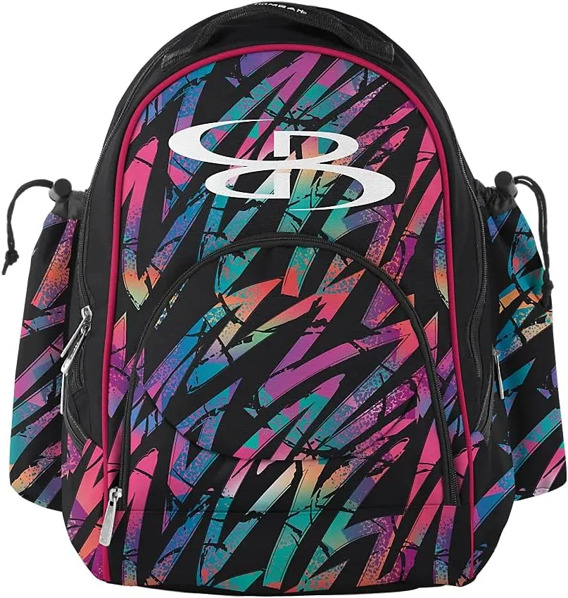 Boombah Tyro Baseball/Softball Bat Backpack - 20" x 15" x 10" - Rainbow Scratch Multi