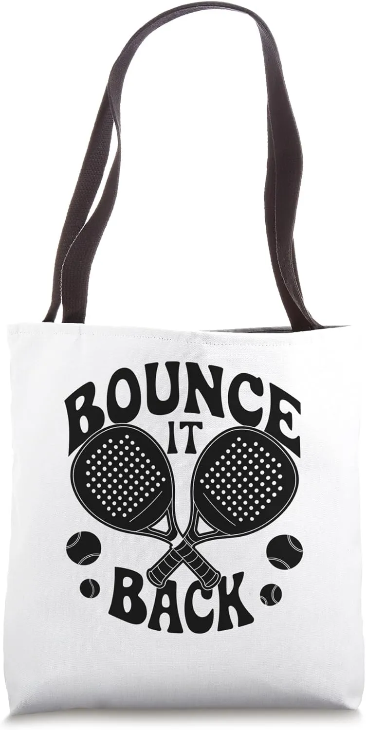 Bounce It Back Padel Sports Athlete Game Players Tote Bag