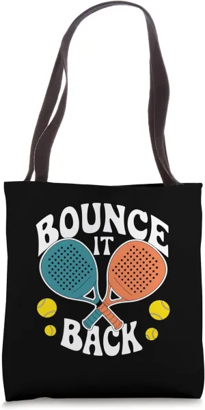 Bounce It Back Padel Sports Athlete Game Players Tote Bag