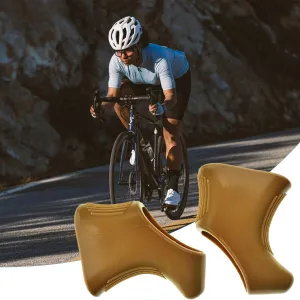 Brake Lever Hoods Compatible with Campagnolo Nuovo/Super Record Set of 1,1 Pair,Road Bike,Bike Shifter Lever Cover Rubber Bike Accessory,Brown