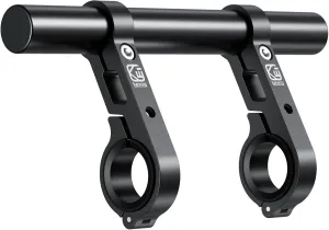 BRCOVAN Aluminum Alloy Handlebar Extensions for Bicycle & Motorcycle, Bike Handlebar Extender with Double Mounting Clamp Bracket, Fit for Round Rails 0.87'' / 1'' / 1.125'' / 1.26'' in Diameter