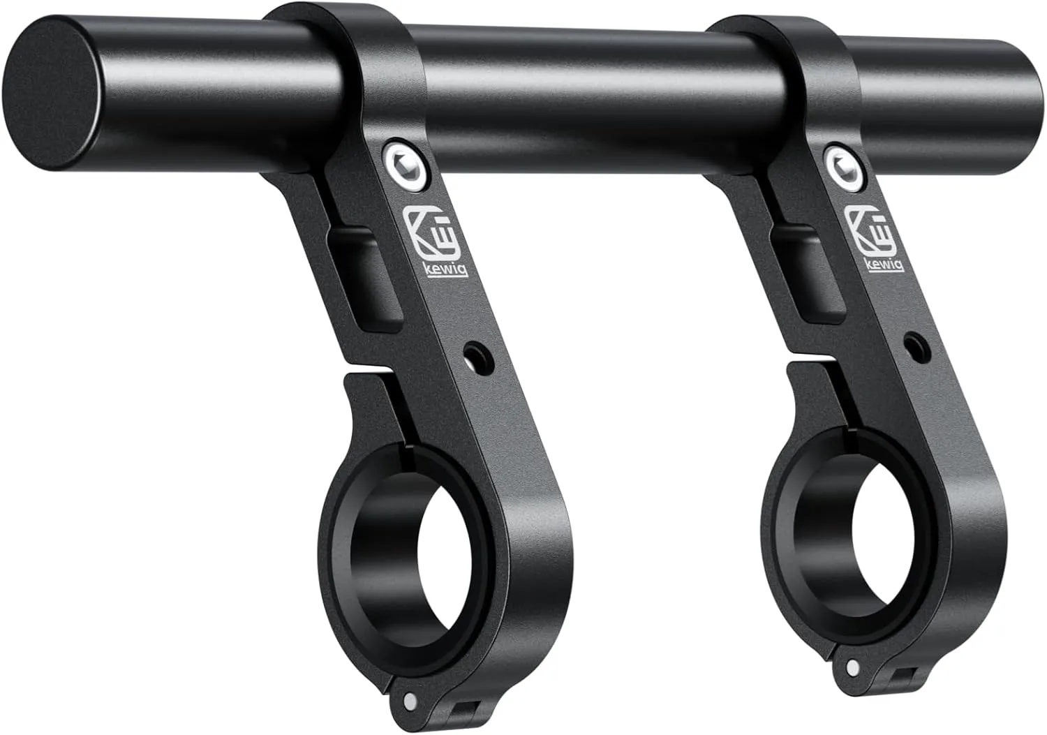 BRCOVAN Aluminum Alloy Handlebar Extensions for Bicycle & Motorcycle, Bike Handlebar Extender with Double Mounting Clamp Bracket, Fit for Round Rails 0.87'' / 1'' / 1.125'' / 1.26'' in Diameter
