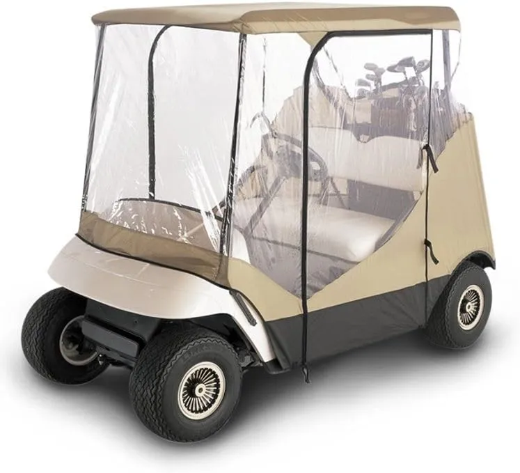 Budge Enclosure Golf Cart Cover, Drivable Outdoor Protection for Golf Carts, 83" L x 40" W x 53" H
