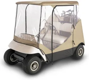 Budge Enclosure Golf Cart Cover, Drivable Outdoor Protection for Golf Carts, 83" L x 40" W x 53" H