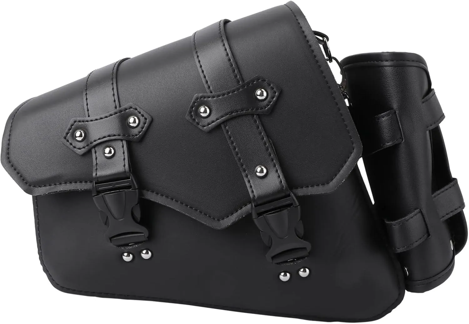 Cabilock 1pc Motorcycle Side Bag Durable Tool Bag with Quick Disconnect Buckle Left Side Hanging Design for Easy Access for Storing Keys Phones and Items for Motorcycles and Bikes