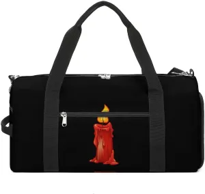 Candle Travel Gym Bag Sport Workout Duffel Bags with Compartments And Side Pocket