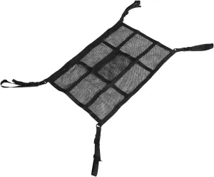 Car Roof Cargo Organizer Mesh Net Pocket Ceiling Storage for Truck Car Easy Install Maximize Space