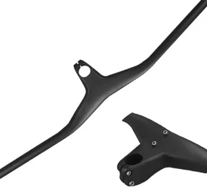 Carbon MTB Handlebar Integrated, RXL SL Carbon Fiber Riser Mountain Bike Handlebars 28.6mm Downhill Bike Bars MTB Handlebars And Riser Back Angle 5° Carbon Handlebar UD matte 760 * 70mm