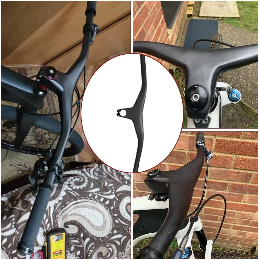 Carbon MTB Handlebar Integrated, RXL SL Carbon Fiber Riser Mountain Bike Handlebars 28.6mm Downhill Bike Bars MTB Handlebars And Riser Back Angle 5° Carbon Handlebar UD matte 760 * 70mm