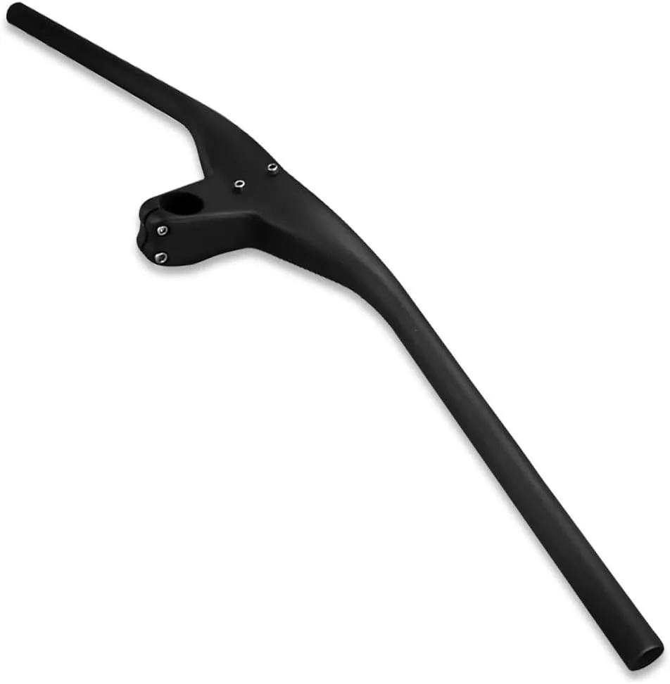 Carbon MTB Handlebar Integrated, RXL SL Carbon Fiber Riser Mountain Bike Handlebars 28.6mm Downhill Bike Bars MTB Handlebars And Riser Back Angle 5° Carbon Handlebar UD matte 760 * 70mm